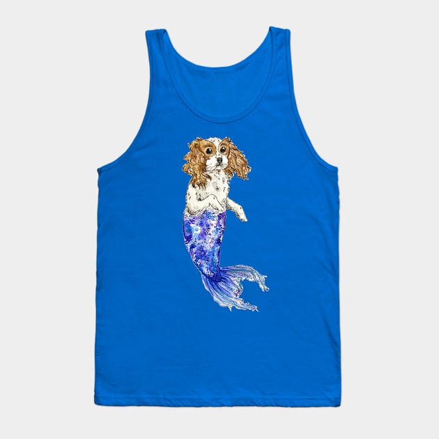 Beagle Mermaid Tank Top by aquabun